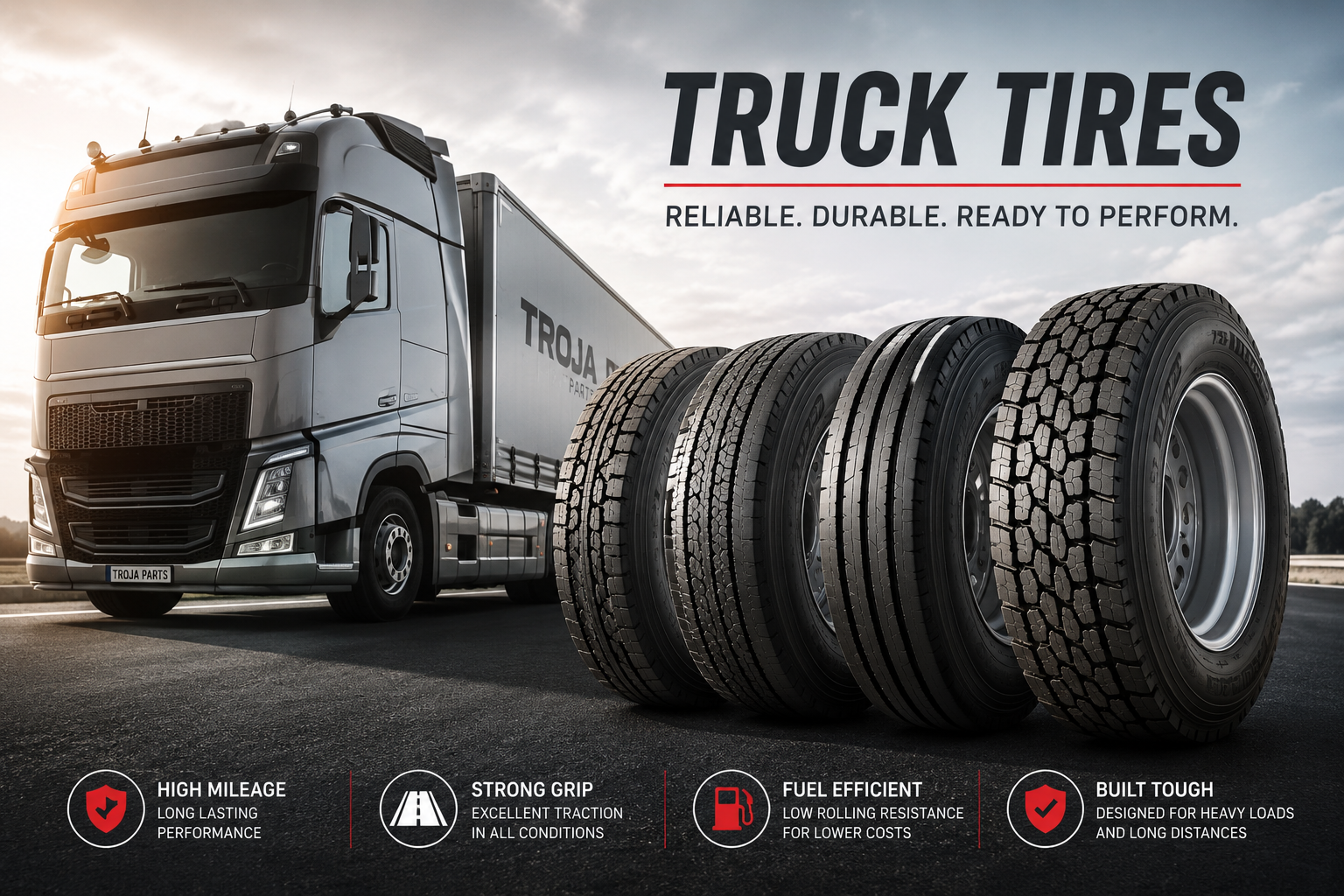 LKW Reifen und Trailerreifen für Spedition, Flotte und Nutzfahrzeuge